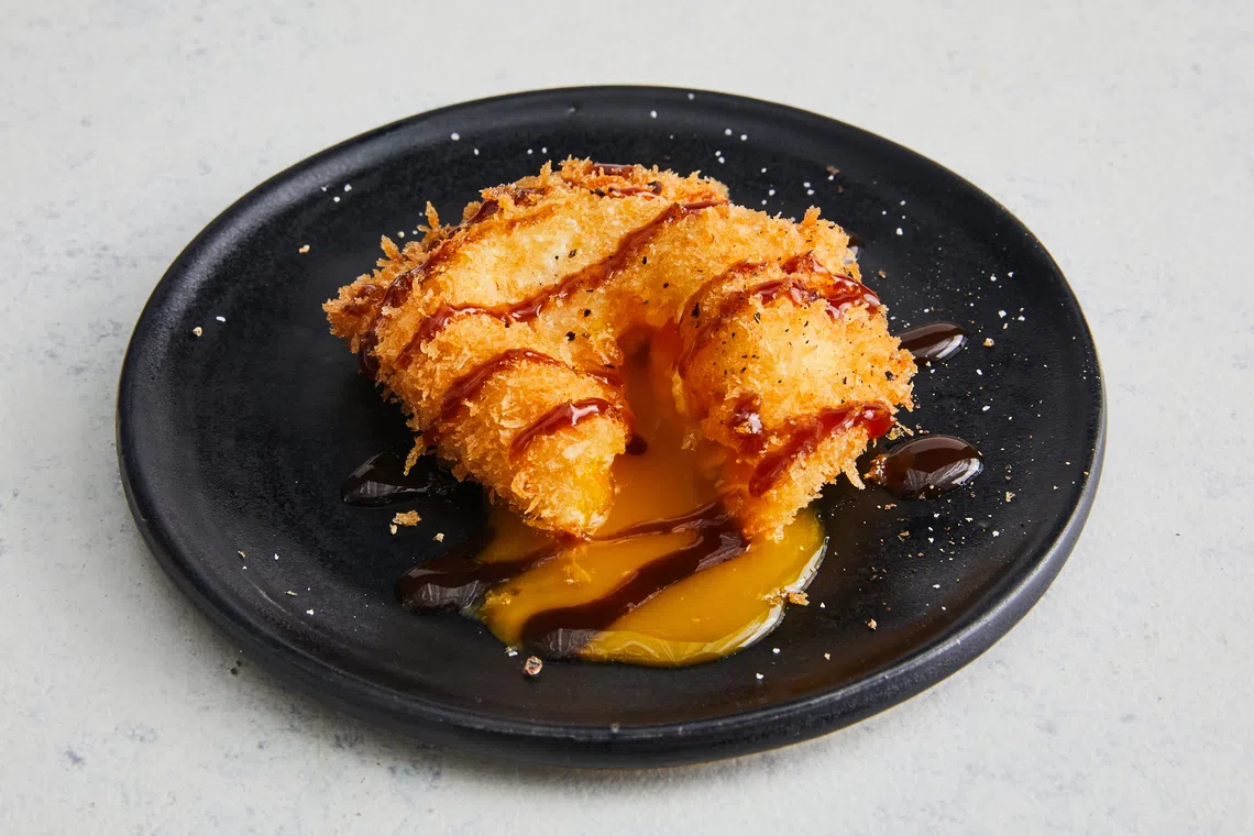 The dish requires a delicate touch that will not break the yolk.