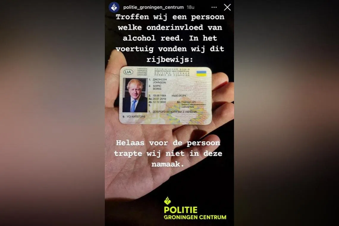 The fake Ukrainian driver’s licence was “issued” in 2019 and valid until the end of the year 3000.