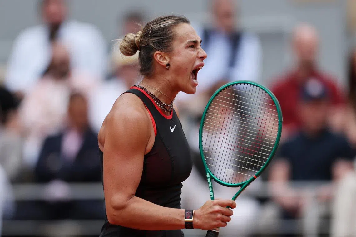 Shnaider stuns Sabalenka at windy French Open to make semi-finals
