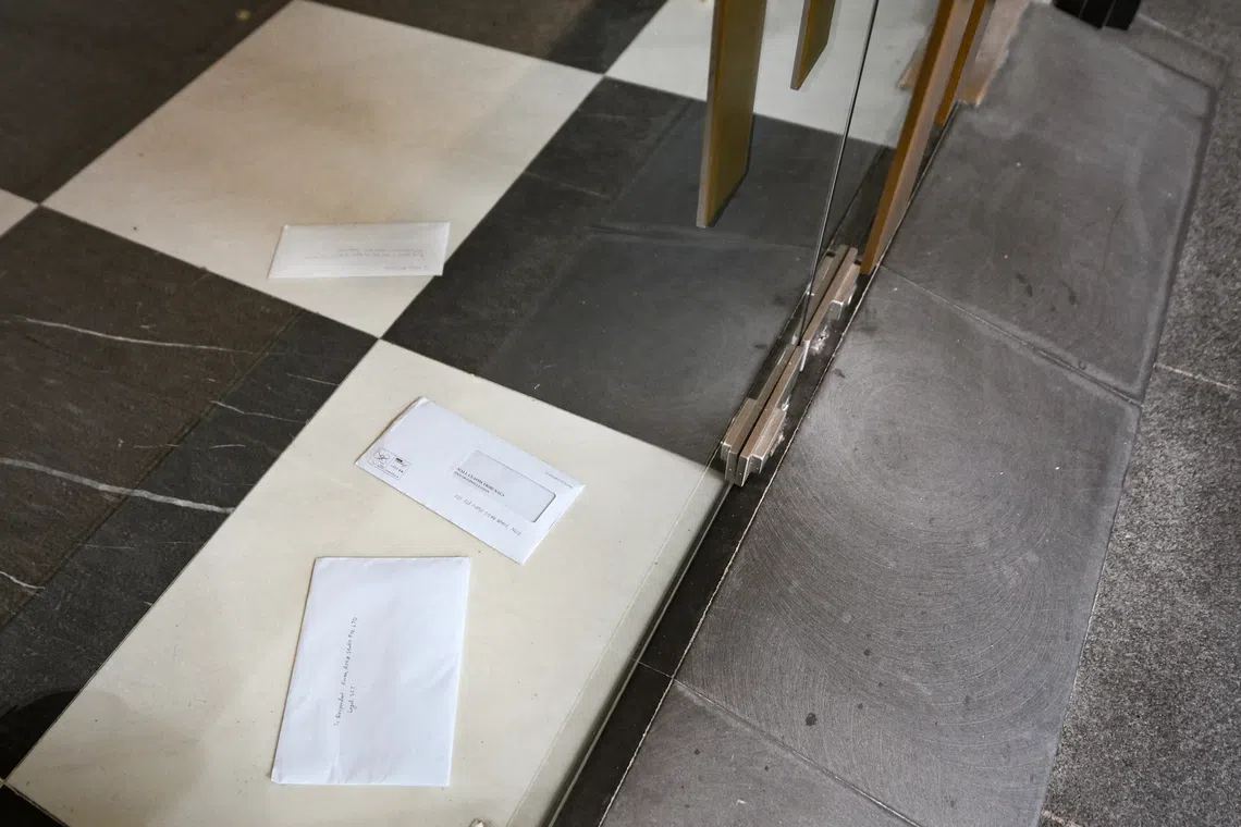 Letters inside Korea Artiz Studio on Aug 20.