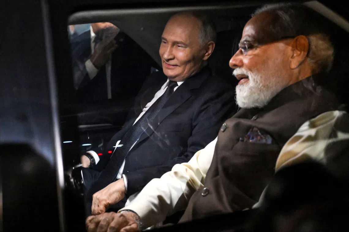 Putin visits Delhi as Russia and India seek to increase and diversify trade
