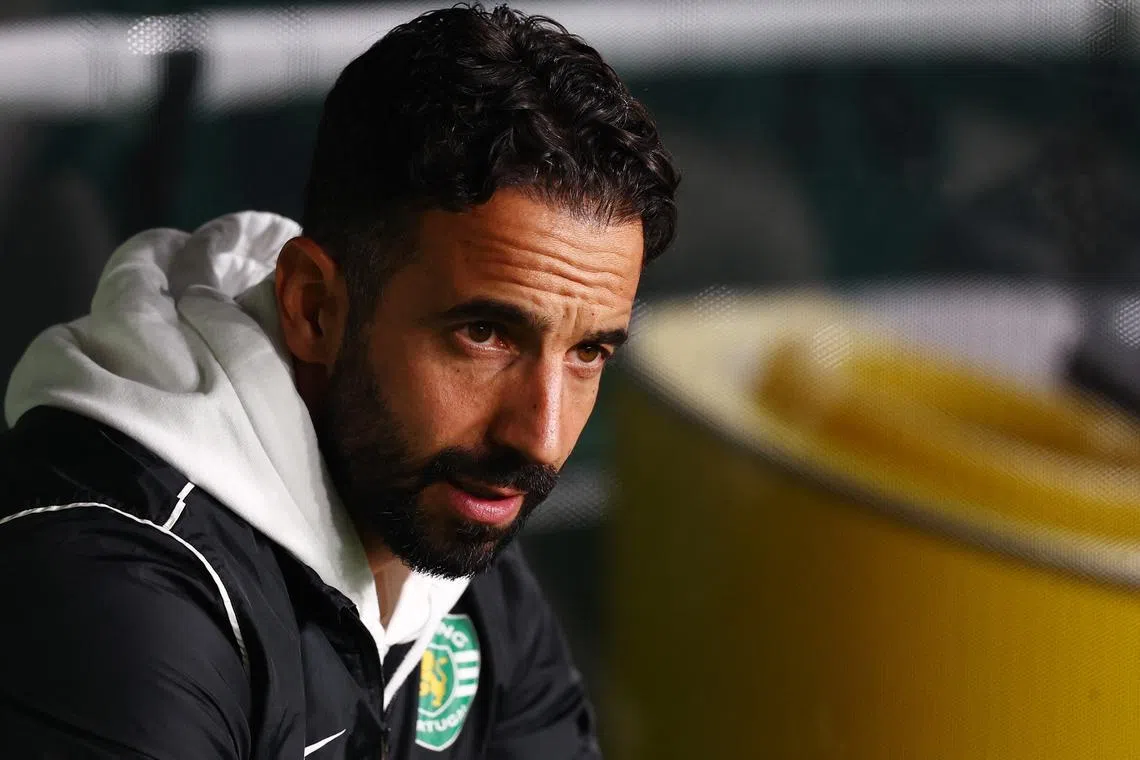FILE PHOTO: Soccer Football - Taca da Liga - Sporting CP v Nacional - Estadio Jose Alvalade, Lisbon, Portugal - October 29, 2024 Sporting CP coach Ruben Amorim before the match REUTERS/Pedro Nunes/File Photo