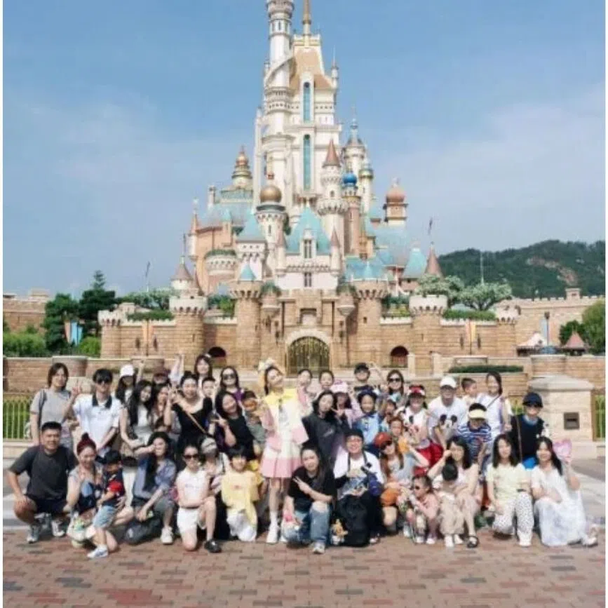 Cecilia Cheung was recently spotted joining the winners and their families at the theme park.