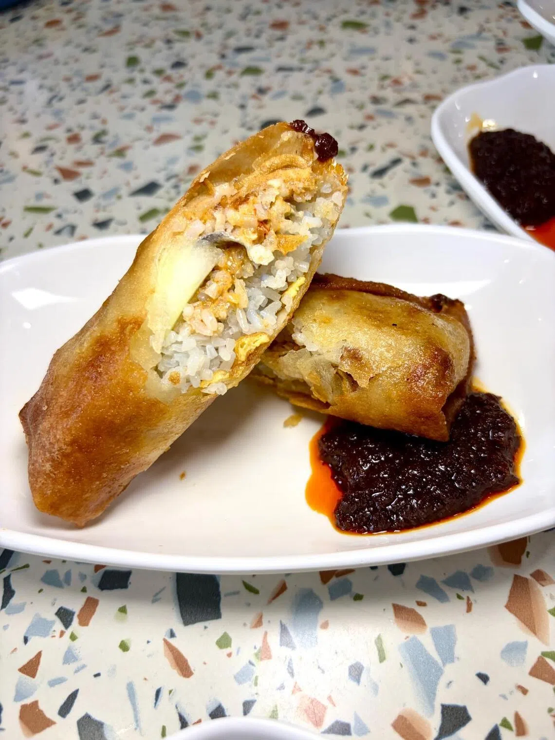 Dulukala Peranakan’s Otah Nasi Lemak Crispy Popiah.