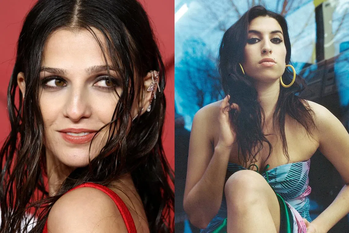 Rising British star Marisa Abela (left) will play six-time Grammy Award winner Amy Winehouse in the biopic Back To Black.