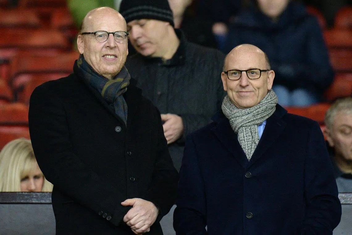 Manchester United co-chairmen Avram Glazer (left) and Joel Glazer. The Glazer family have said they are prepared to sell the club.