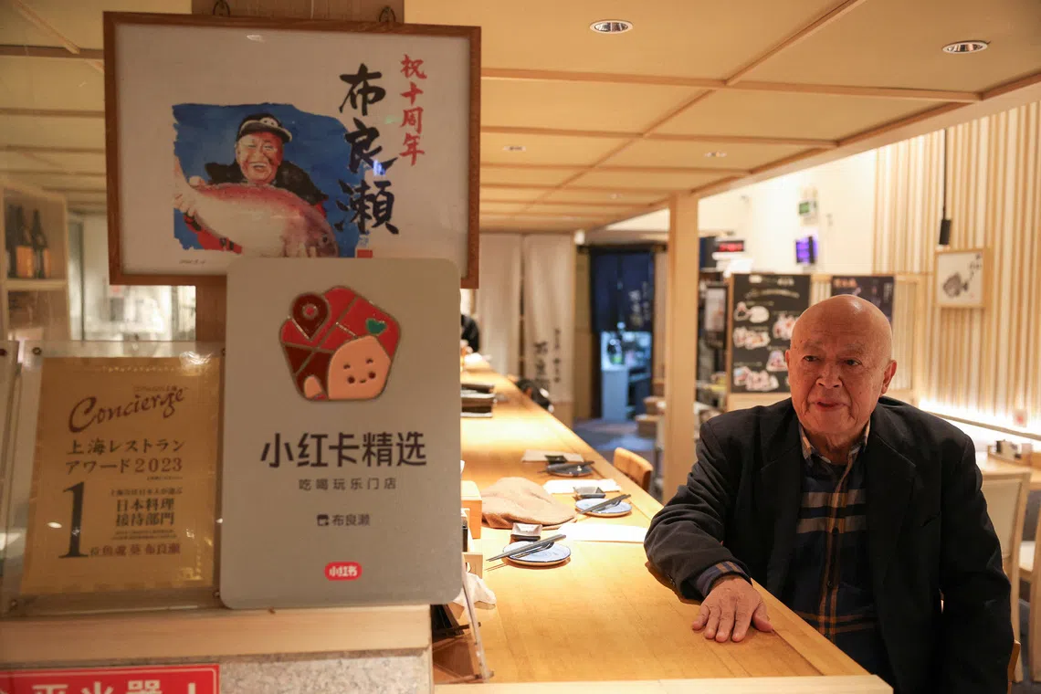 Chinese customers generally account for half of Mr Takashi Ito's Japanese seafood restaurant.