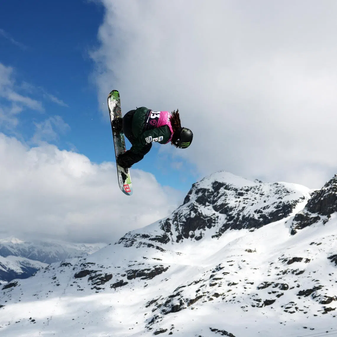 Snowboarding - FIS Freestyle World Championships - St Moritz, Switzerland - March 26, 2025 Japan's Ayumu Hirano during training REUTERS/Denis Balibouse