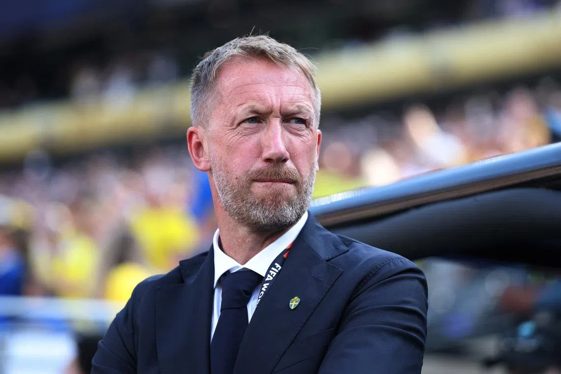 Soccer Football - FIFA World Cup 2026 - Round of 32 - France v Sweden - New York New Jersey Stadium, East Rutherford, New Jersey, U.S. - June 30, 2026 Sweden coach Graham Potter before the match REUTERS/John Sibley