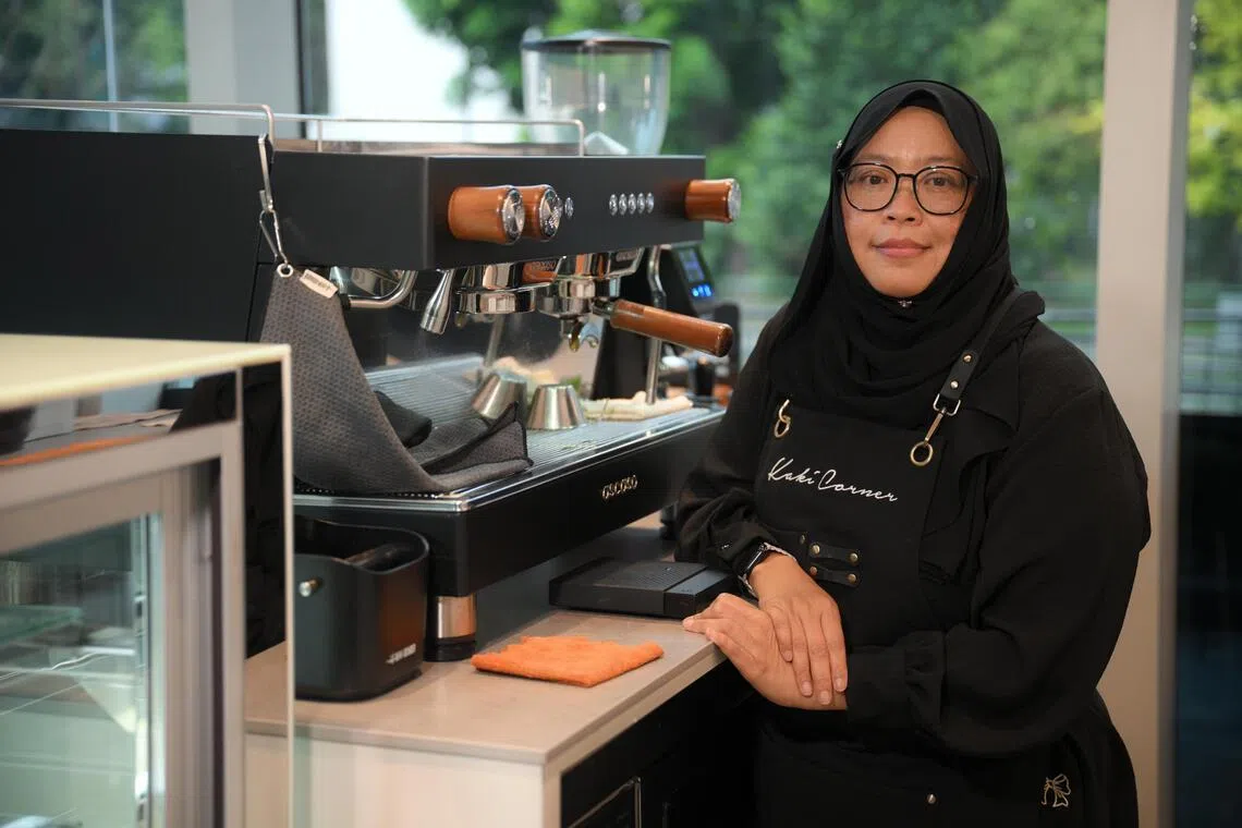 Azliza Aman was able to work part-time as a barista after her training at Kaki Corner in the NKF Centre.