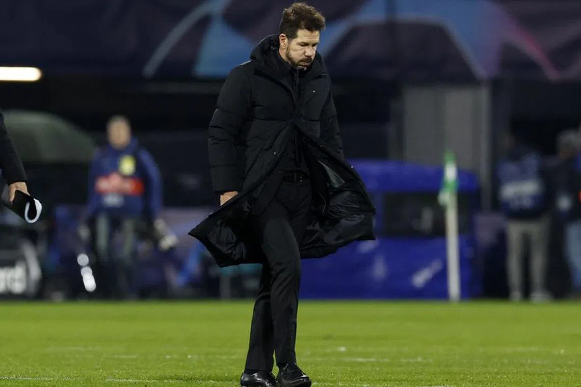 Early qualification delights Atletico coach Simeone | The Straits Times