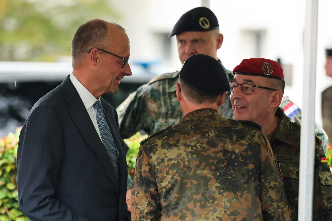 As Germany's Merz feels the pressure, an ally seeks to avoid leadership talk