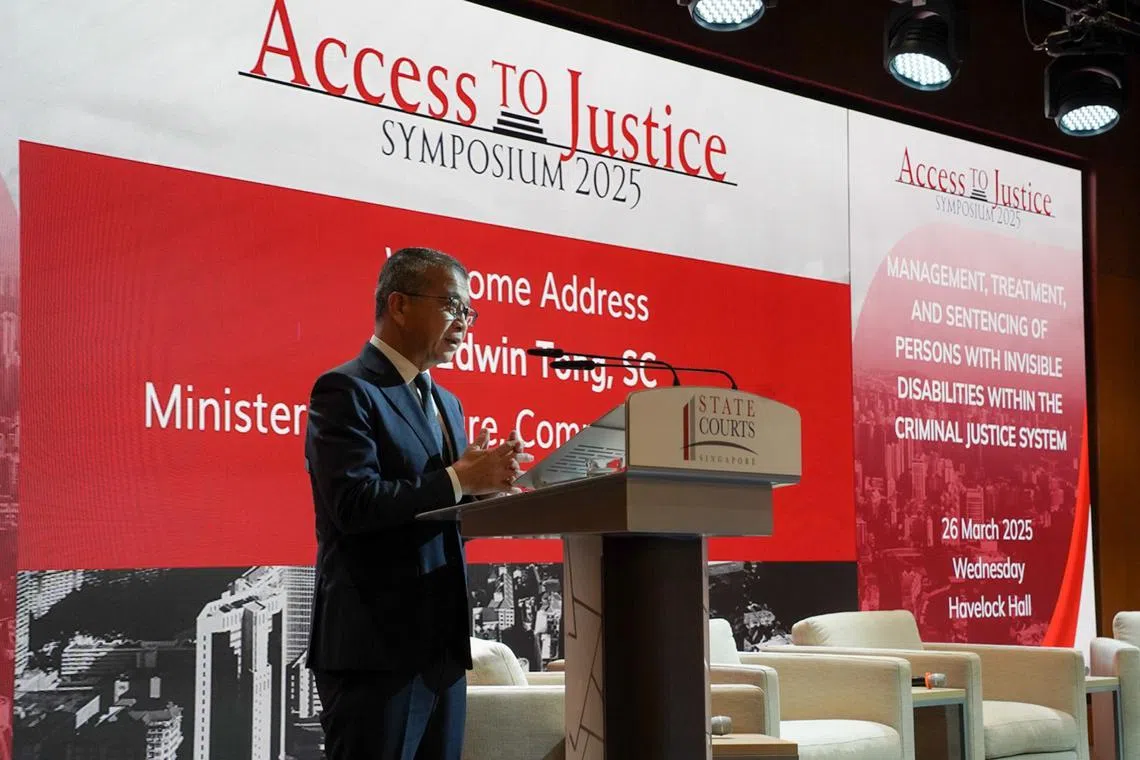 Opening Speech by Minister Edwin Tong at the A2J Symposium.