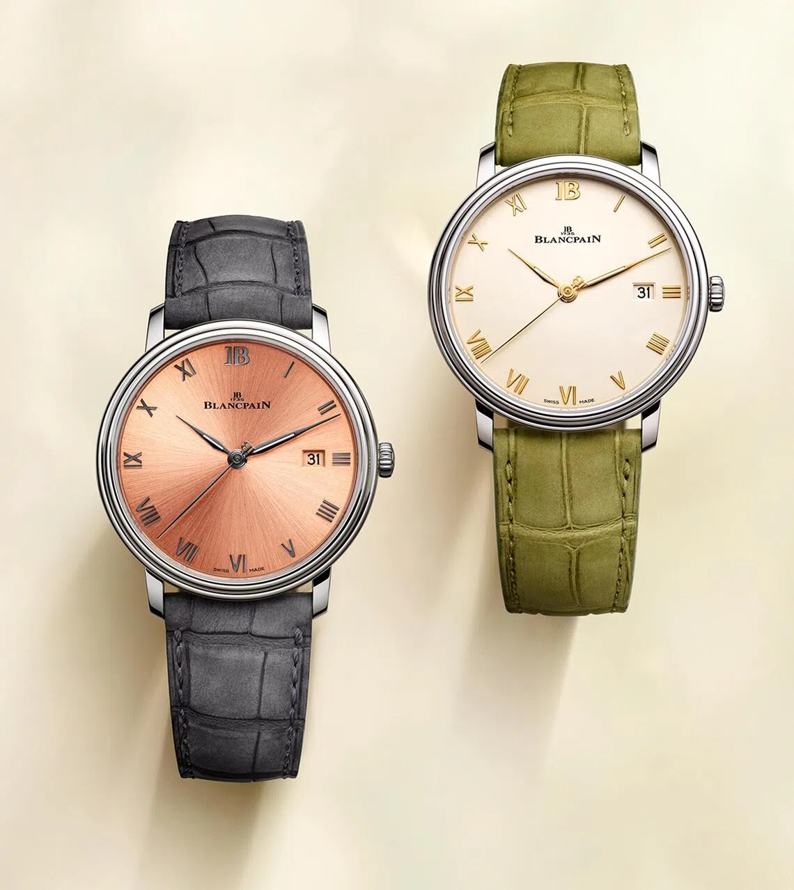 Powering the Blancpain Villeret Ultraplate 38mm is the automatic Calibre 1150 which has a four-day power reserve and new openworked rotor.