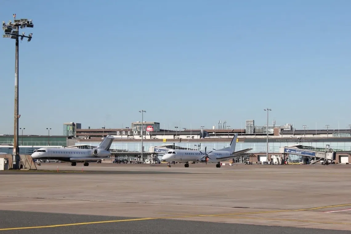 Air traffic was halted for nearly an hour, police said, adding that it was not clear who was piloting the drone.