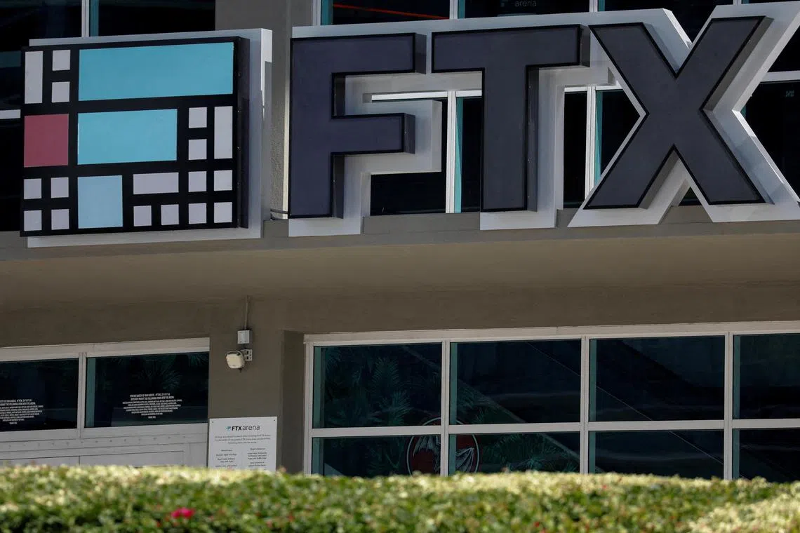 The entrance of the FTX Arena in Miami, Florida, US. 