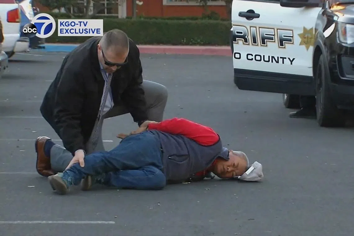 The San Mateo County Sheriff’s Office reported that a suspect was in custody.