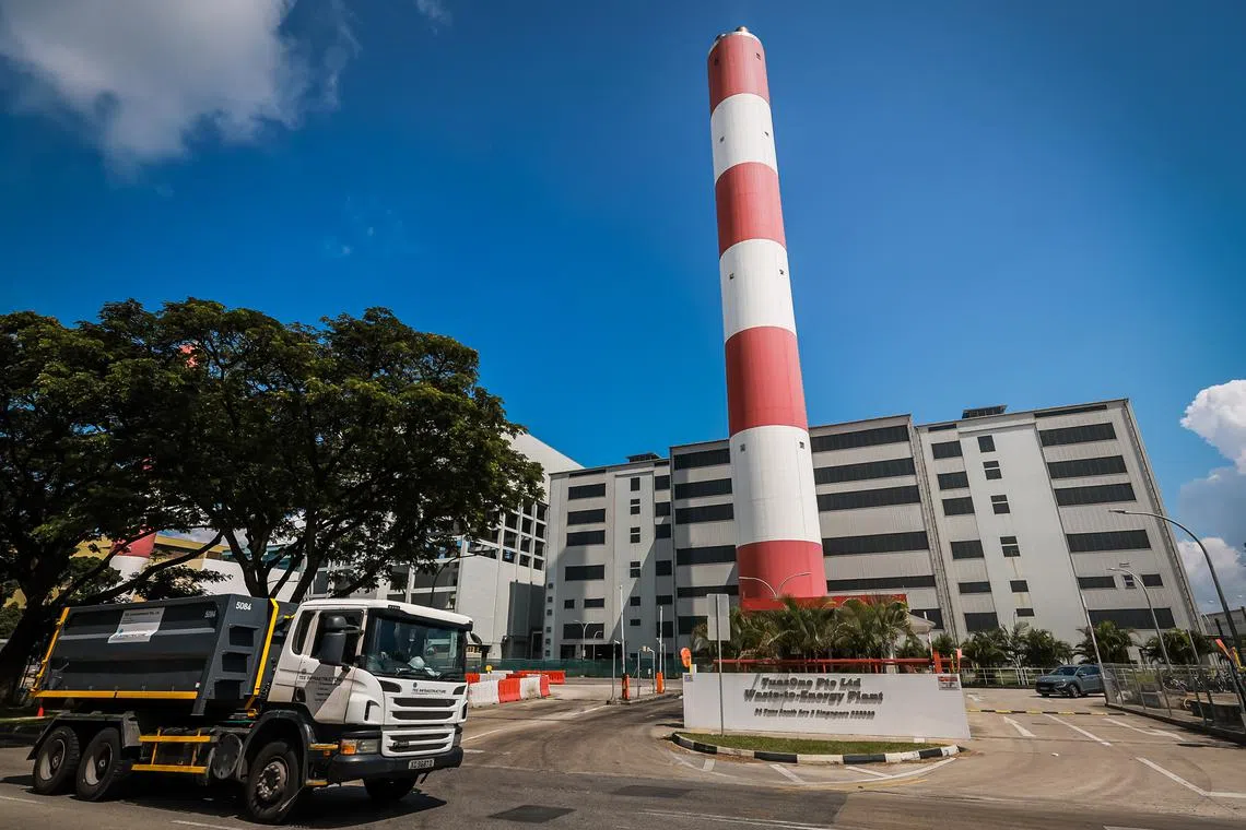 The TuasOne waste-to-energy plant is responsible for handling some 3,600 tonnes of waste daily.