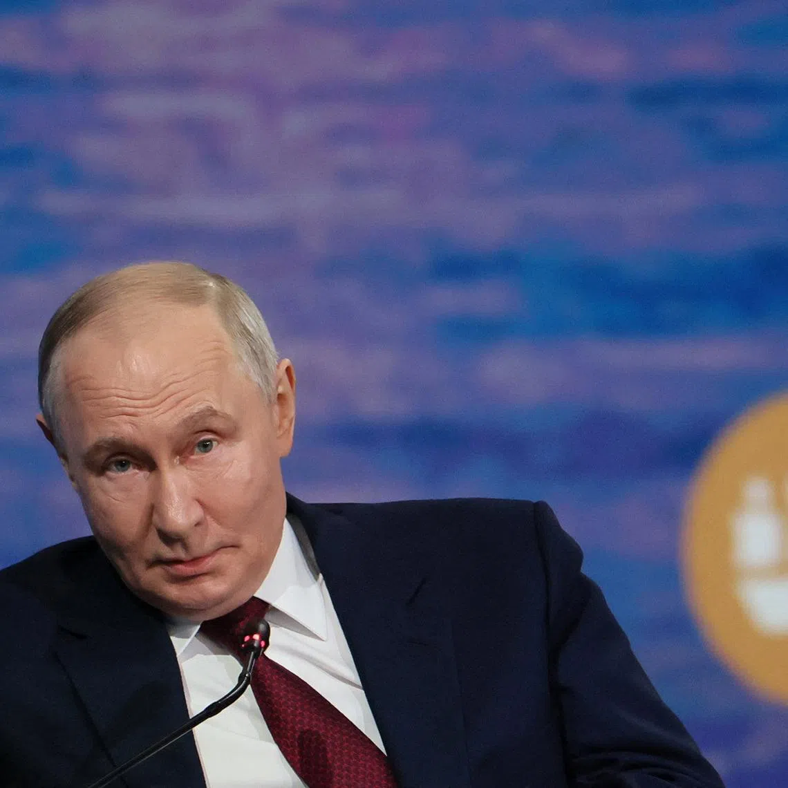Russia's President Vladimir Putin attends a plenary session of the St. Petersburg International Economic Forum (SPIEF) in Saint Petersburg, Russia June 5, 2026. REUTERS/Anastasia Barashkova