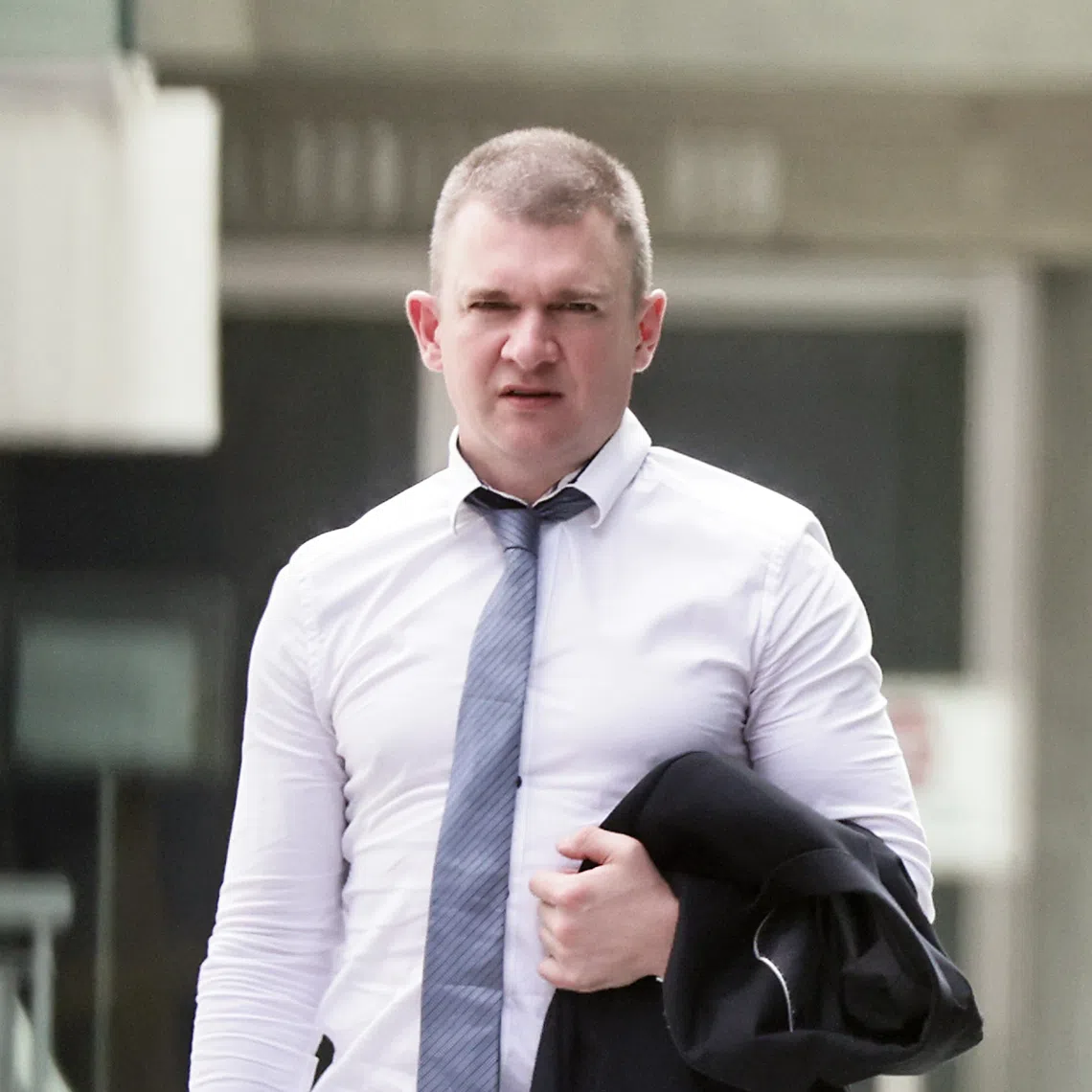 The offences took place on Sept 2, while Aaron Gary Slater was in transit at Terminal 2 of Changi Airport after flying in from Melbourne.