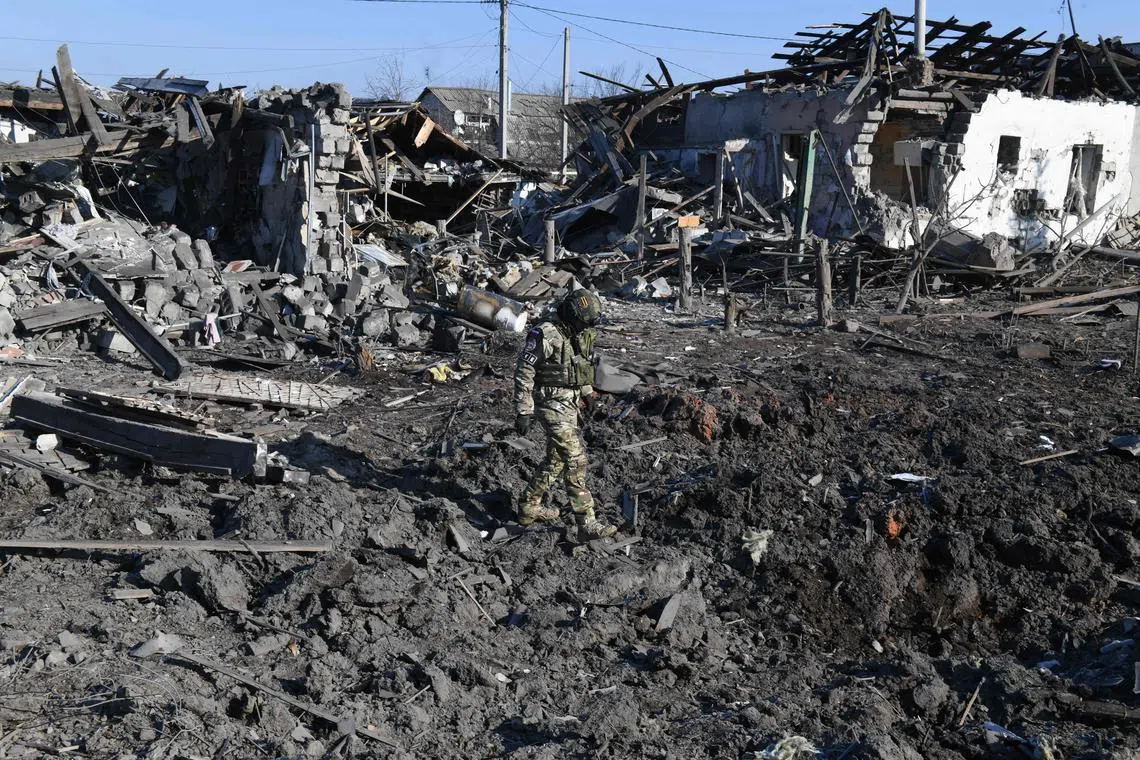 Mr Putin said “realities on the ground” should be the basis of any negotiations.