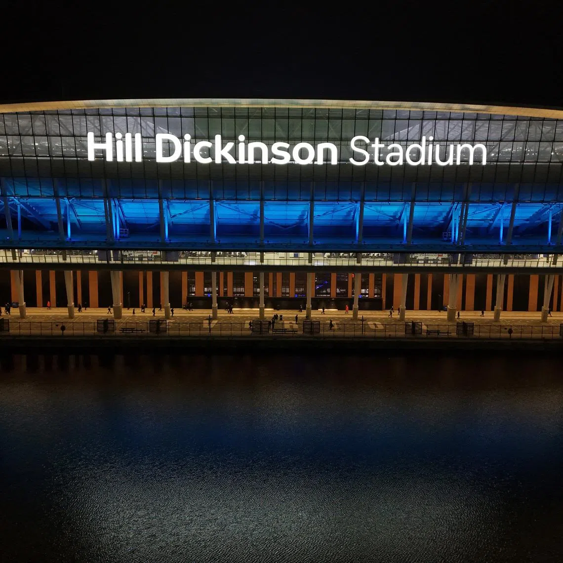 Soccer Football - International Friendly - Scotland v Ivory Coast - Hill Dickinson Stadium, Liverpool, Britain- March 31, 2026  A drone view outside the stadium after the match Action Images via Reuters/Jason Cairnduff
