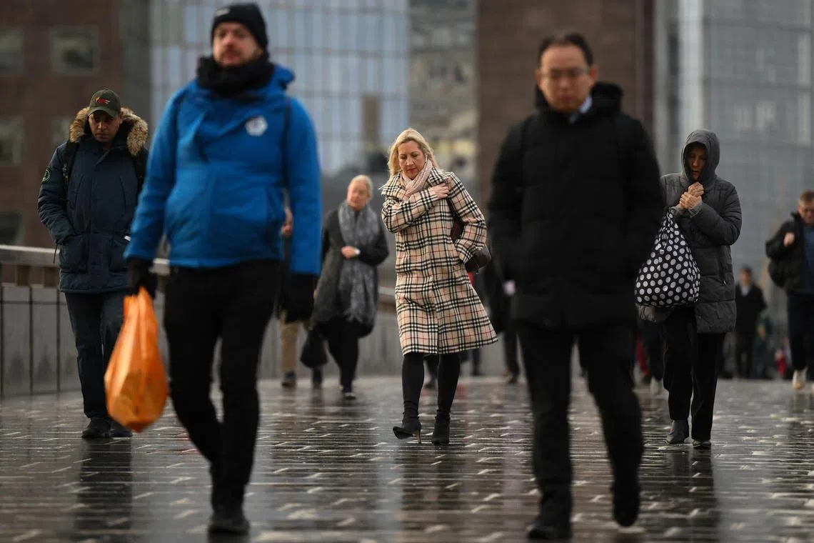The IMF says Britain's output is expected to contract and inflation is set to remain elevated.