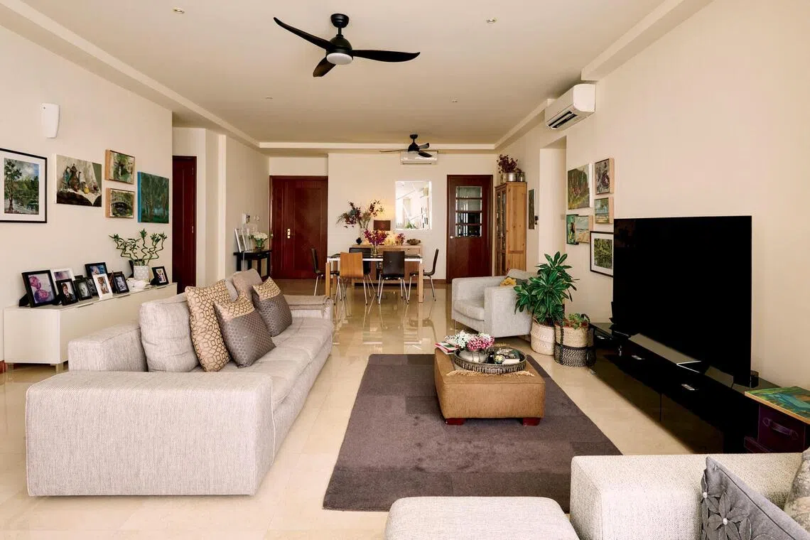 This four-bedroom condominium apartment in Scotts Road is home to artist Irina Forrester and her husband. 