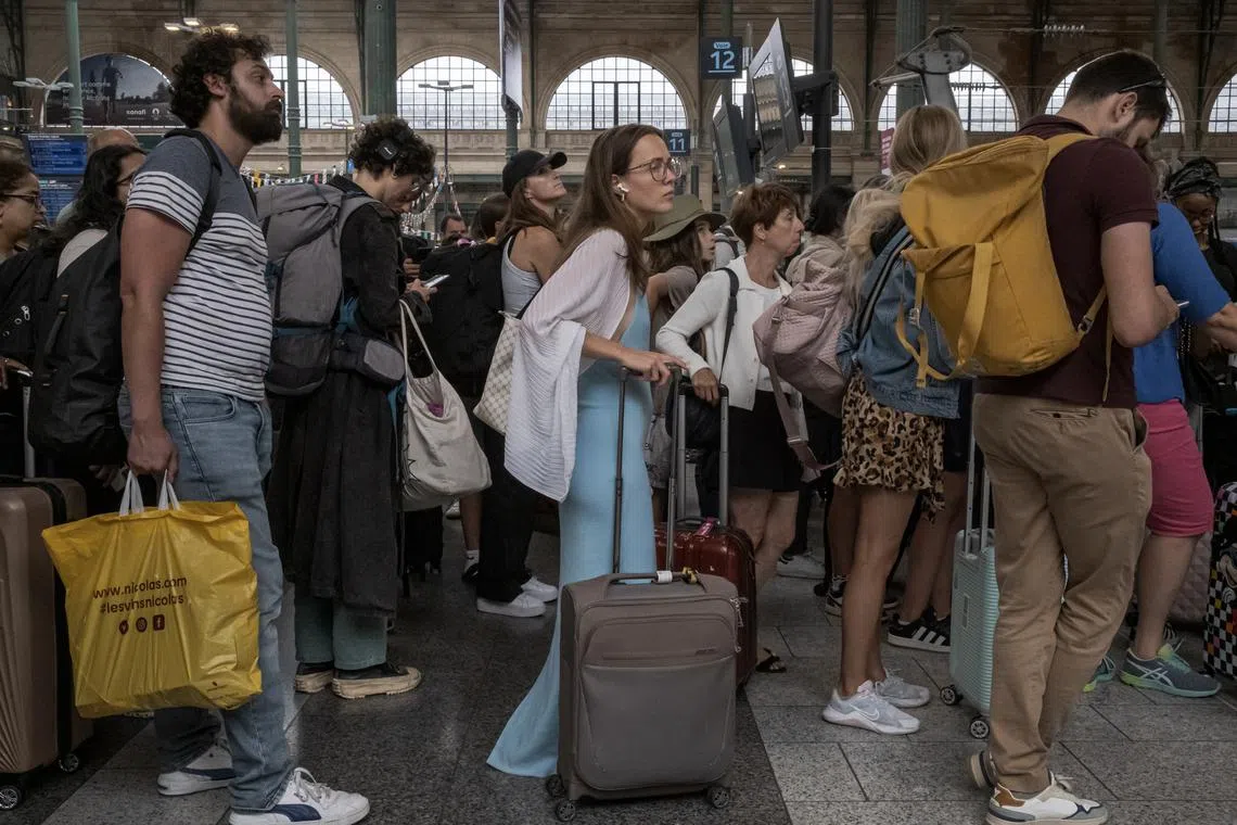 The rail sabotage had caused travel chaos hours before the opening ceremony in Paris on July 26.