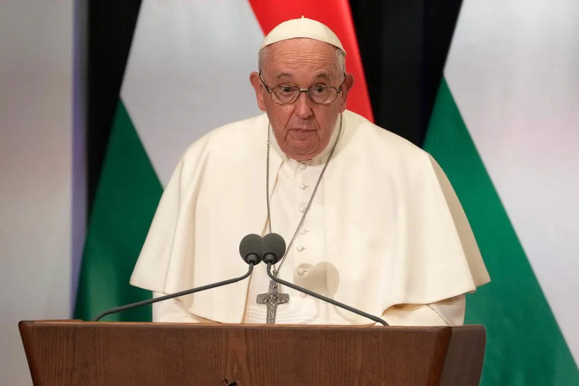 Pope Francis urged a rejection of “self-referential forms of populism” and strictly nationalist interests.