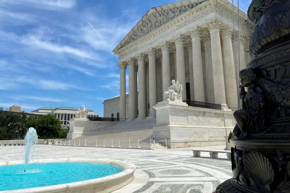 FILE PHOTO: A general view of the U.S. Supreme Court building in Washington, U.S., June 1, 2024. REUTERS/Will Dunham/File Photo
