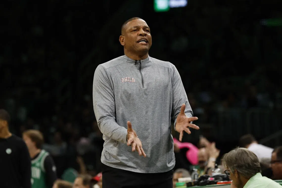 Philadelphia 76ers head coach Doc Rivers had amassed a record of 154 wins and 82 losses in Philadelphia.