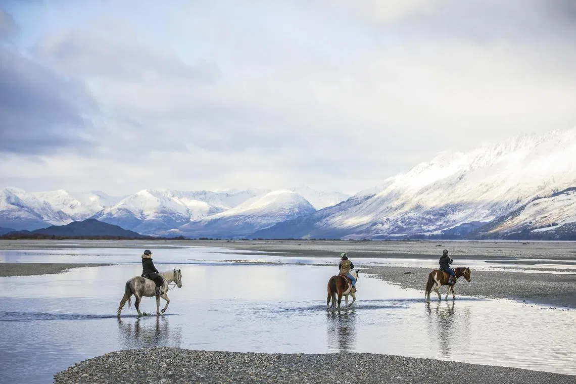 Go horseback-riding across cinematic landscapes in Glenorchy.