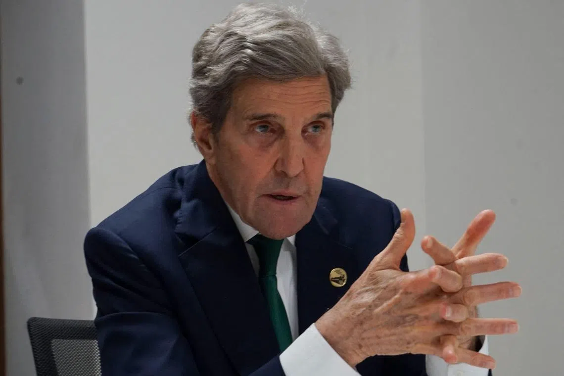 Mr John Kerry expects to arrive in China on Sunday for three days of climate talks.