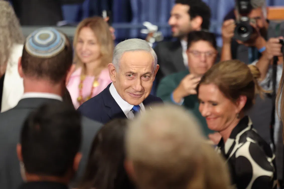 Israeli Prime Minister Benjamin Netanyahu (centre) has insisted that Hamas Oct 7 attack could have been prevented had the Shin Bet’s then director, Ronen Bar, called to wake him that morning.