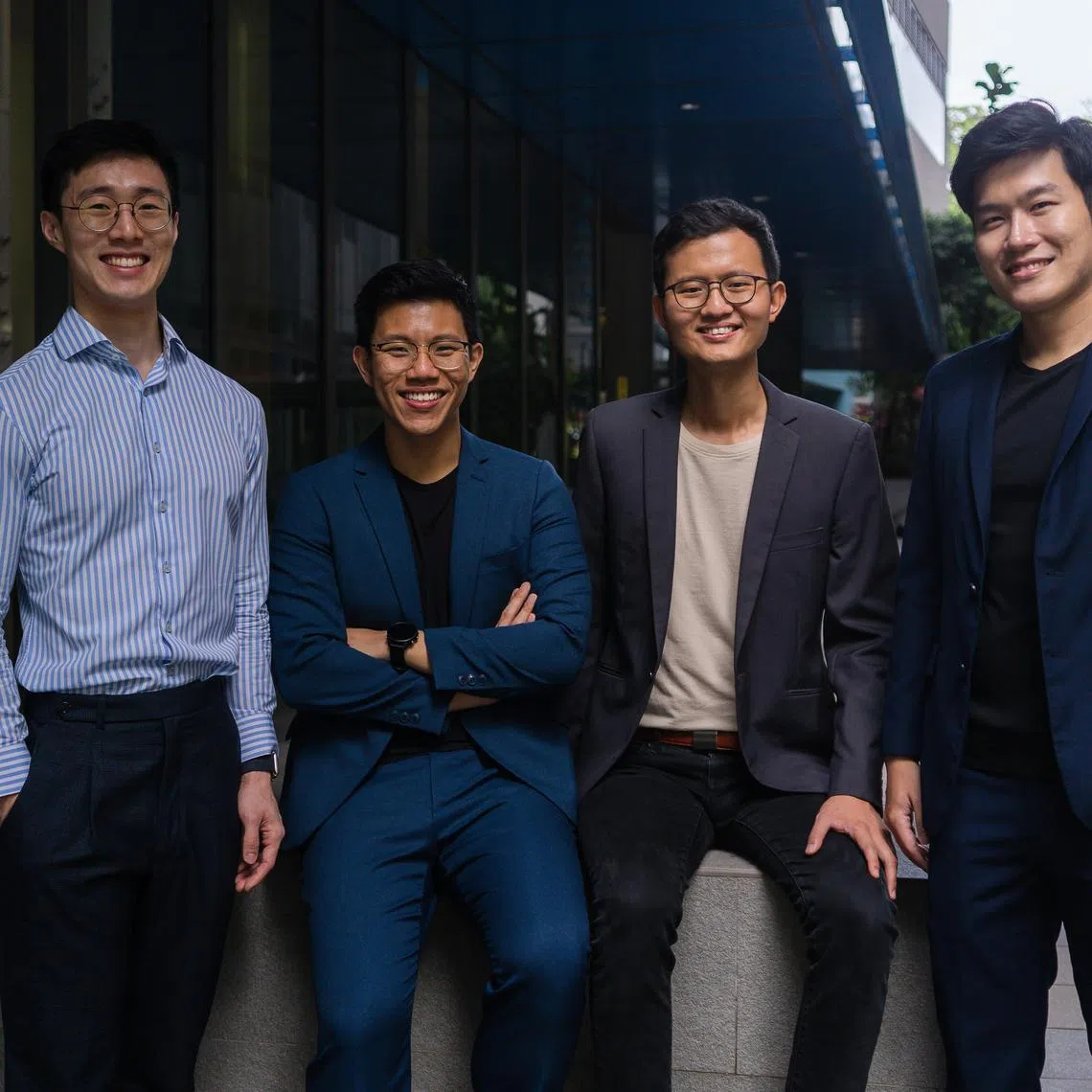 Mito Health co-founders (from left to right) Dr Ryan Ware, Mr Kenneth Lou, Mr Joel Kek, Mr Tee-Ming Chew.