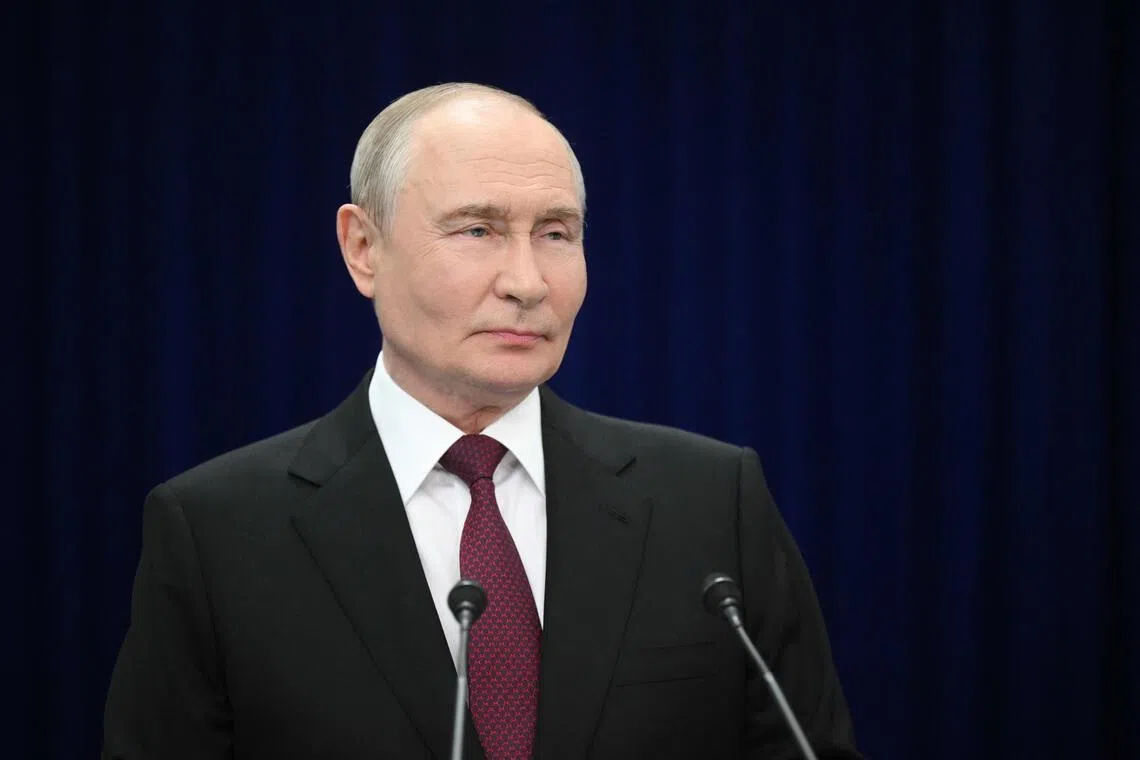 Russia’s President Vladimir Putin said Ukraine damaged about 100 Russian ships during the campaign that began in June, including about 40 in the first two weeks.