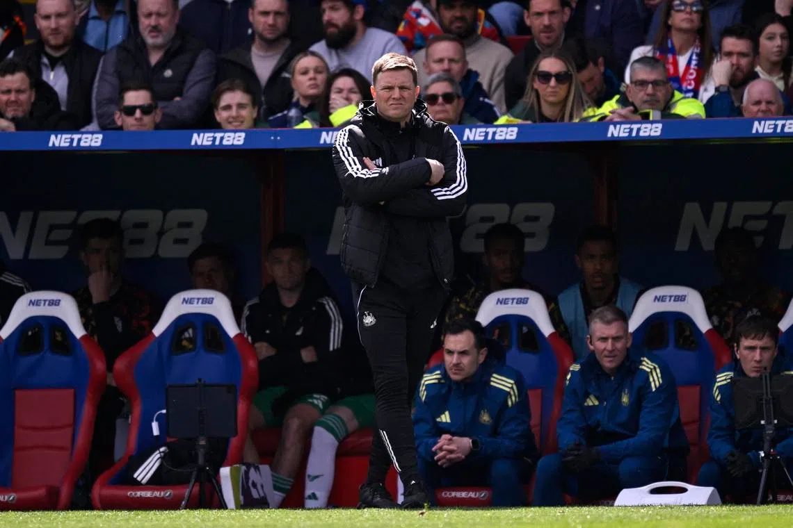 Soccer Football - Premier League - Crystal Palace v Newcastle United - Selhurst Park, London, Britain - April 12, 2026 Newcastle United manager Eddie Howe. REUTERS/Tony O Brien