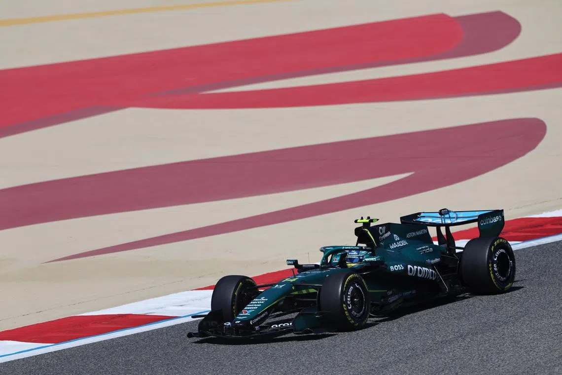 Formula One F1 - Pre Season Testing - Bahrain International Circuit, Sakhir, Bahrain - February 19, 2026 Aston Martin's Fernando Alonso in action during pre-season testing REUTERS/Hamad I Mohammed