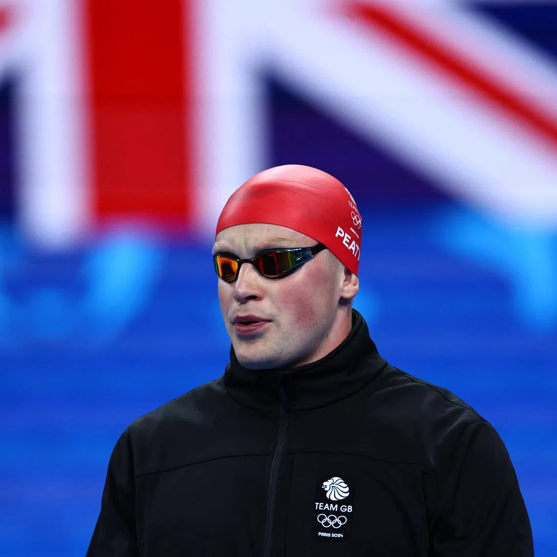 FILE PHOTO: Paris 2024 Olympics - Swimming - Men's 100m Breaststroke Final - Paris La Defense Arena, Nanterre, France - July 28, 2024. Adam Peaty of Britain arrives. REUTERS/Ueslei Marcelino/File Photo
