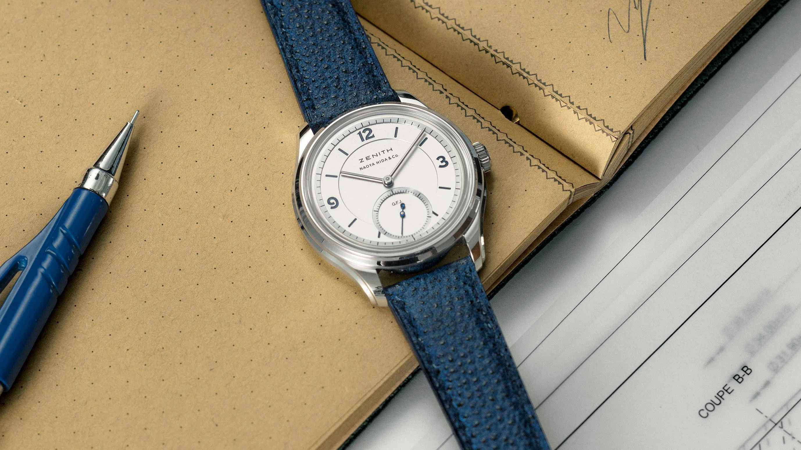 Zenith and Japanese independent watchmaker Naoya Hida & Co have joined forces for the G.F.J. Calibre 135 Double Signed, a platinum limited edition of just 10 pieces.