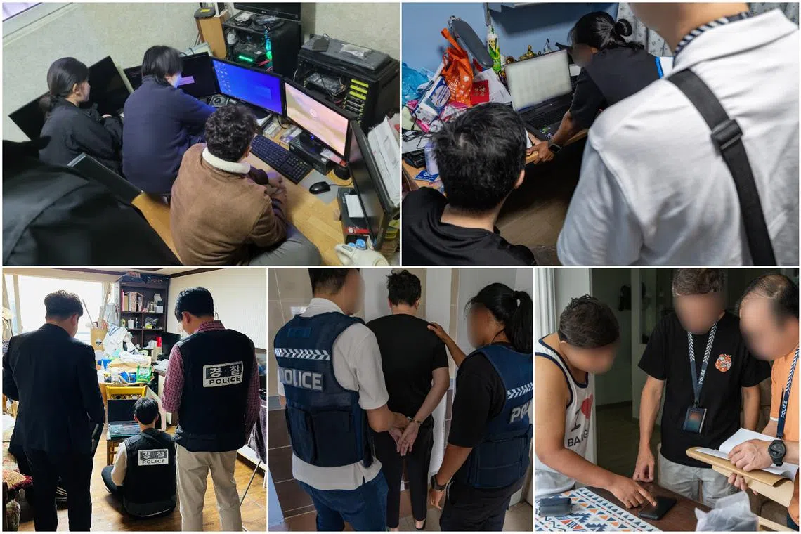 Singapore police and their foreign counterparts conducted raids at 236 spots during a five-week cross-border crackdown.