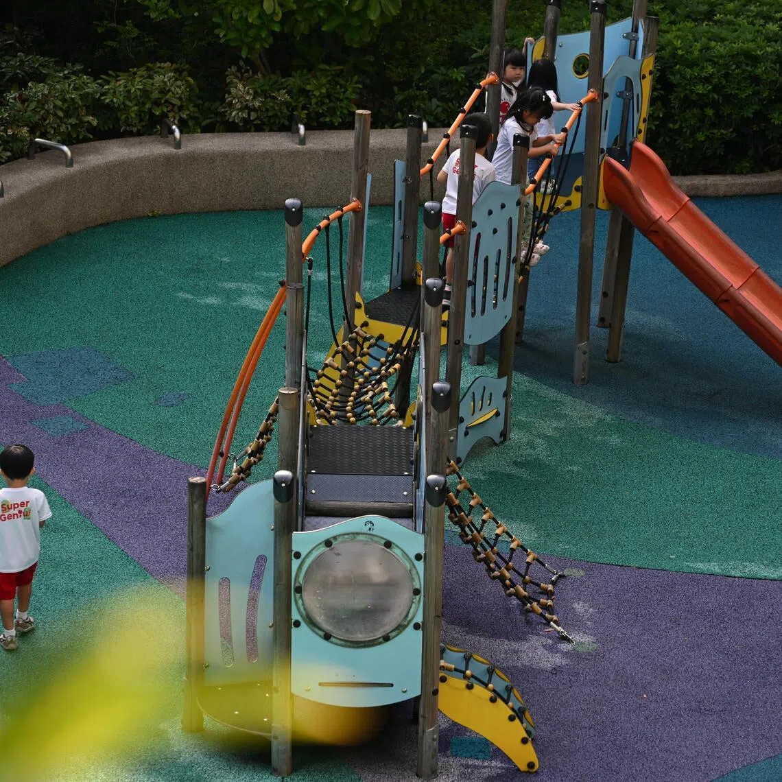 ST20260505_202641000993 Kua Chee Siong/ pixgeneric/
Generic pix of preschool children at the playground at Heartbeat@Bedok, on May 5, 2026.