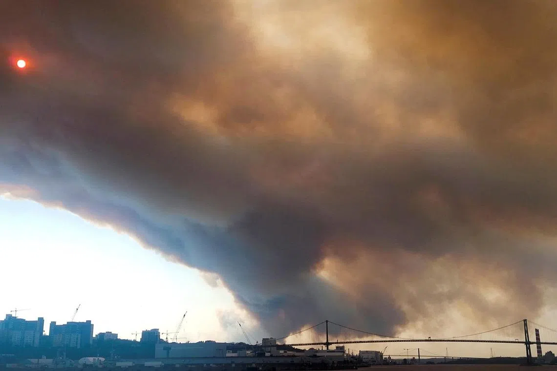 The fire has forced thousands of people to evacuate and caused poor air quality even in parts of the US.     