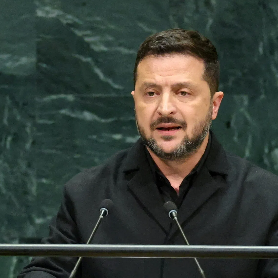 FILE PHOTO: Ukraine's President Volodymyr Zelenskiy addresses the 81st United Nations General Assembly (UNGA) at UN headquarters in New York City, US, September 23, 2026.  REUTERS/CAITLIN OCHS/File Photo