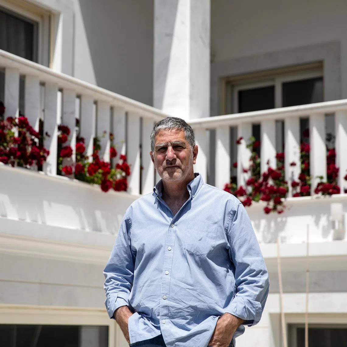 FILE PHOTO: Intellexa Co-CEO Tal Dilian poses for a picture at his house in Limassol, Cyprus, April 22, 2020.  REUTERS/Yiannis Kourtoglou/File Photo