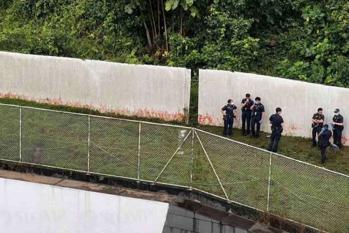 The police said they were alerted to a case of unnatural death at 7 Woodlands Avenue 9 at 2.45pm.