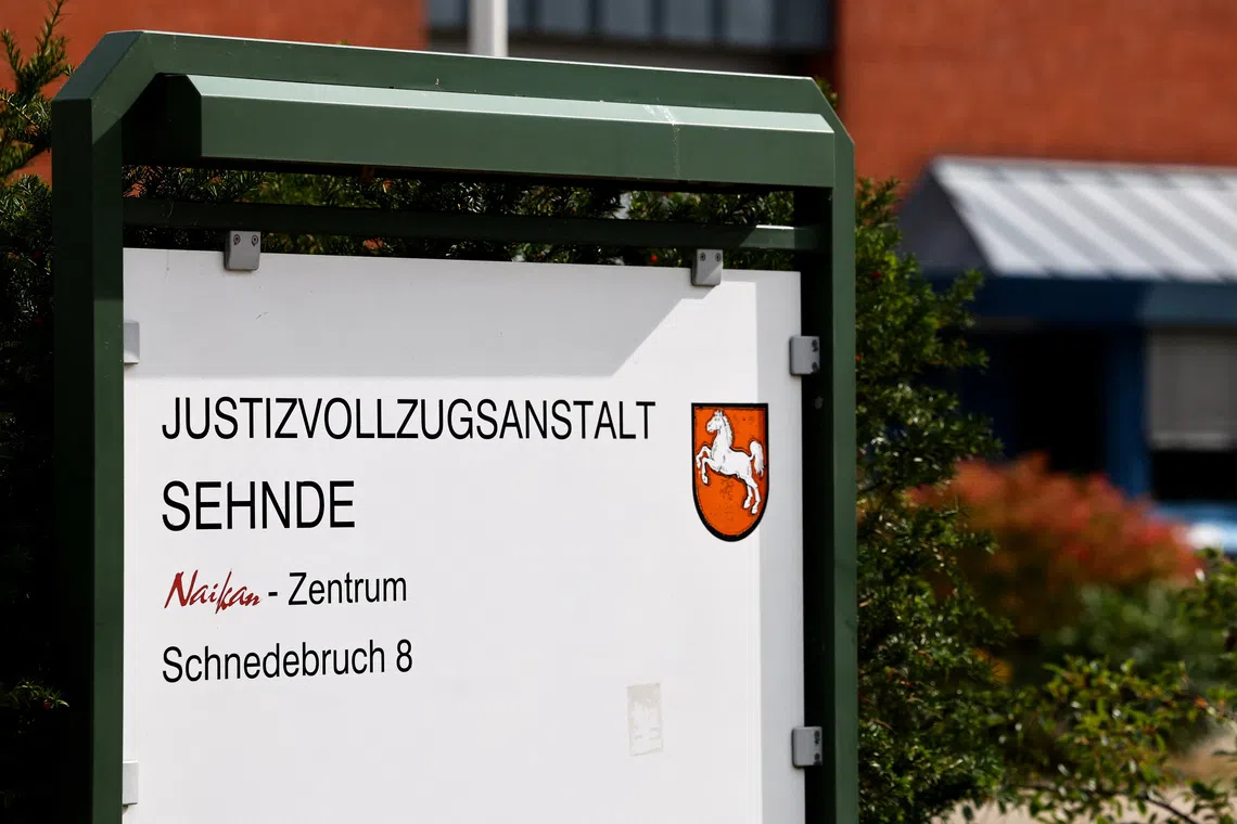 The prison facility, where Christian Brueckner, a suspect in the case of the disappearance of British toddler Madeleine McCann, is being held ahead of his expected release in Sehnde, Germany, September 16, 2025. REUTERS/Leon Kuegeler