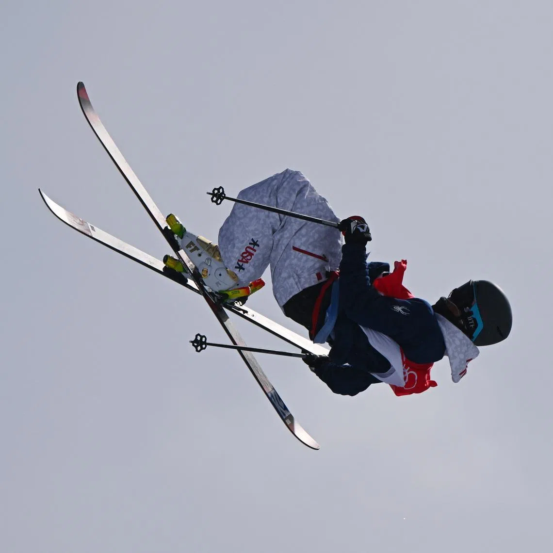 2022 Beijing Olympics - Freestyle Skiing - Men's Freeski - Halfpipe - Final - Run 3 - Genting Snow Park, Zhangjiakou, China - February 19, 2022. Birk Irving of the United States in action. REUTERS/Dylan Martinez