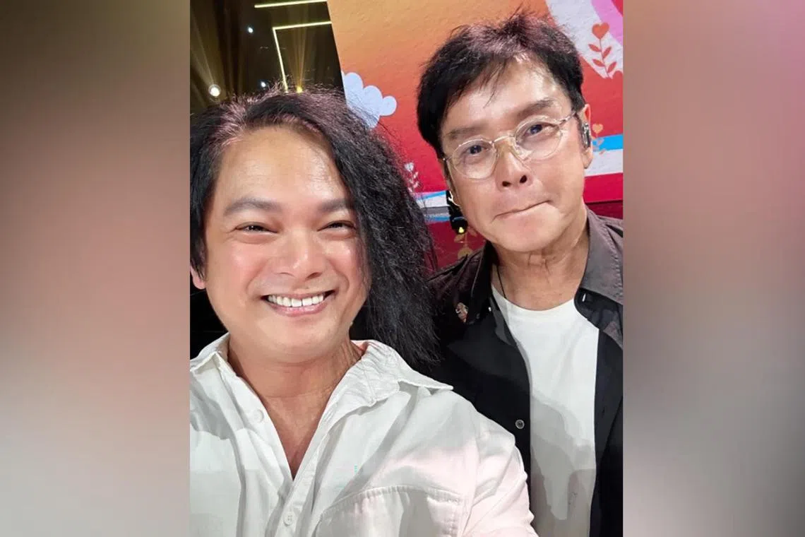 Dennis Chew said he had asked Alan Tam which institution in Singapore he attended in the past.